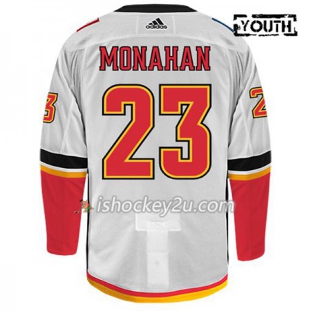 Børn NHL Calgary Flames Trøje SEAN MONAHAN 23 Adidas Hvid Authentic